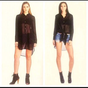 **SALE**NWT BCBG Maxzaria Orange Tunic Top Medium